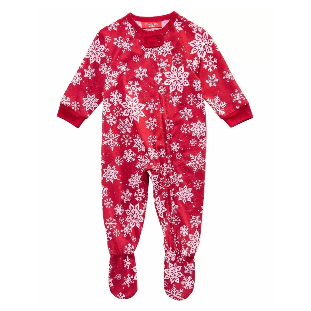 Family Pjs Merry Snowflakes Christmas Pajamas
